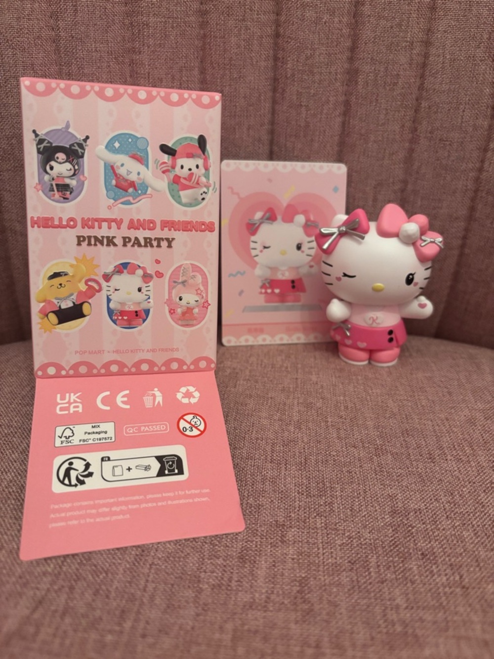 Hello Kitty Pink Party Figure - Hello Kitty